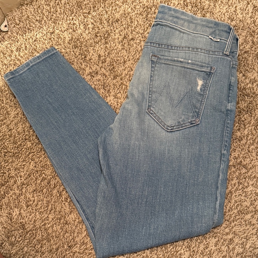 MOTHER Light Blue Skinny Jeans